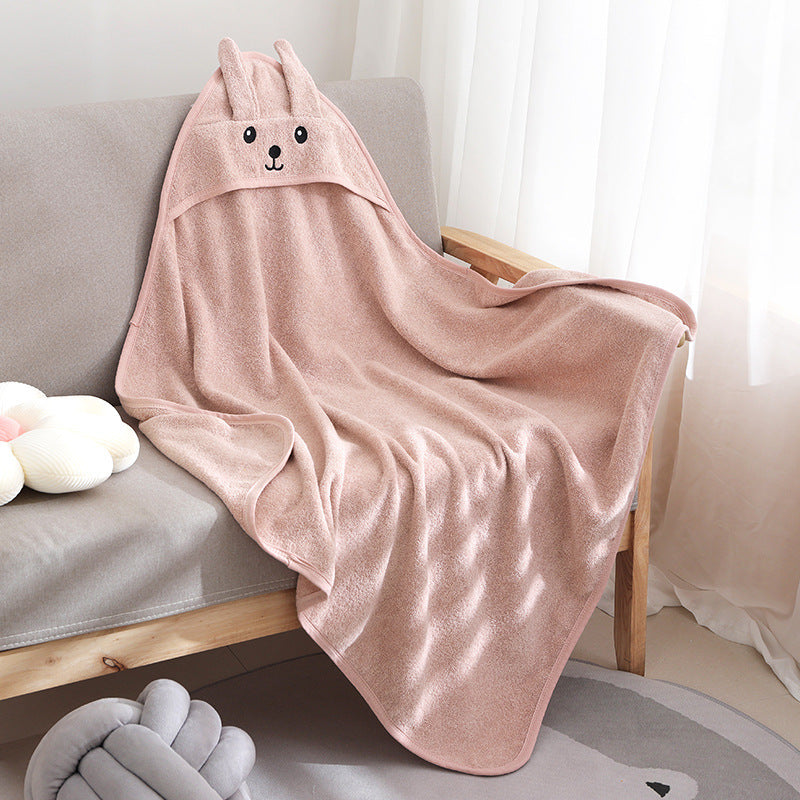 Children's Cute Cartoon Hooded Towel Cloak