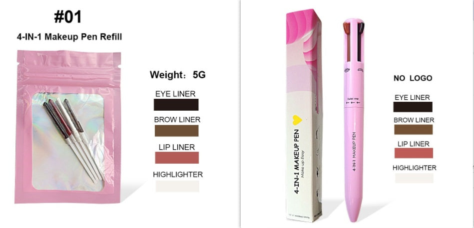 Four-in-one Cosmetic Brush