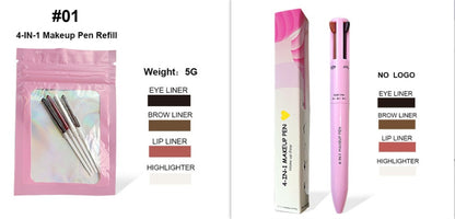 Four-in-one Cosmetic Brush