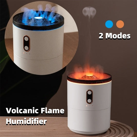 Portable Jellyfish Volcanic Flame Air Humidifier