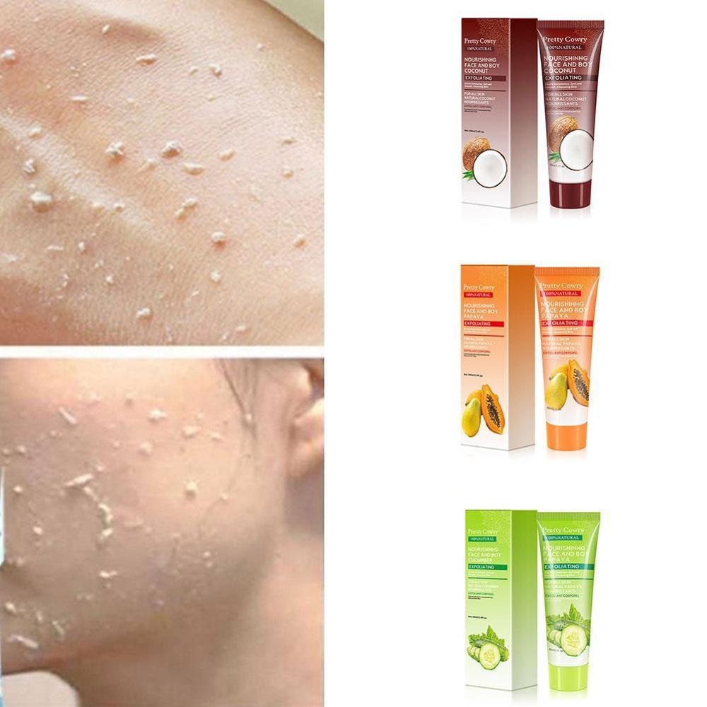 Cucumber, Coconut, Papaya Facial Exfoliating Gel Cream