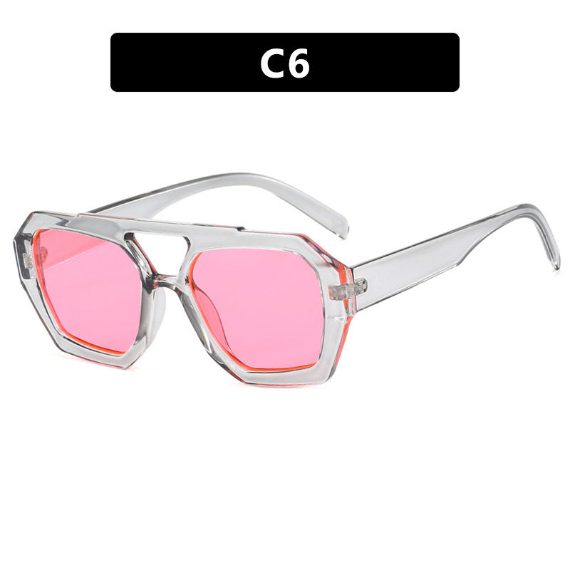 Ins Big Frame Leopard Beach Vacation Glasses