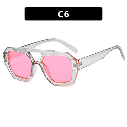 Ins Big Frame Leopard Beach Vacation Glasses