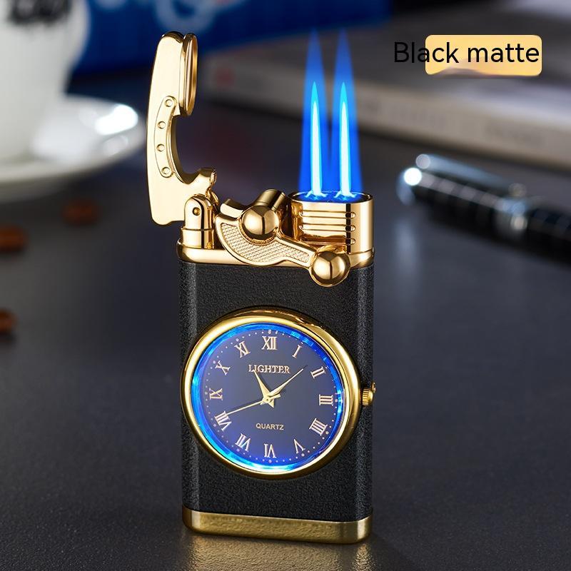 Real Dial Inflatable Windproof Lighter Men's Watch Gift