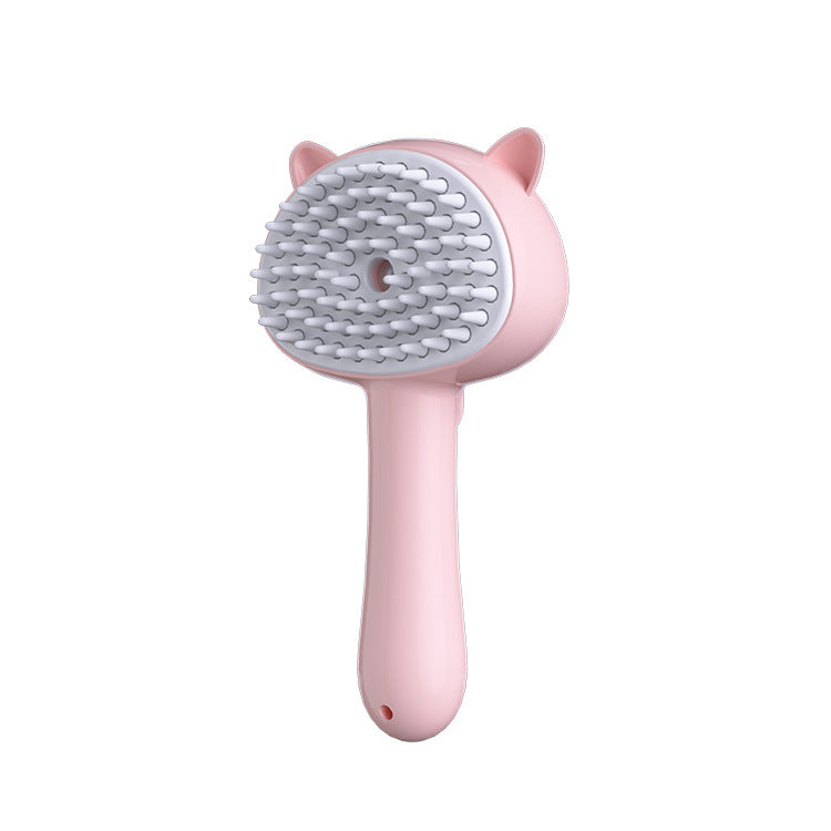 Mist-Enhanced Self-Cleaning Grooming Brush for Cats & Dogs