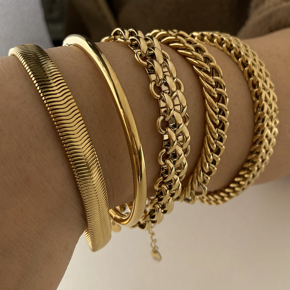 Electroplating Stainless Steel Bracelet