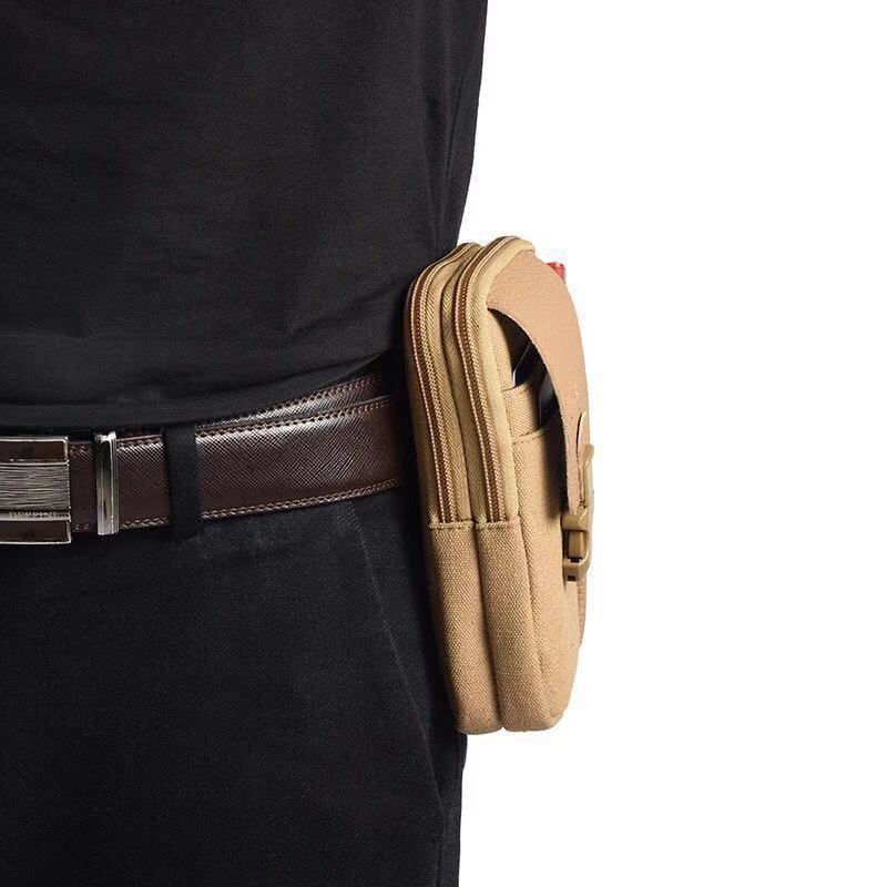 Men's Canvas Belt Waist Bag