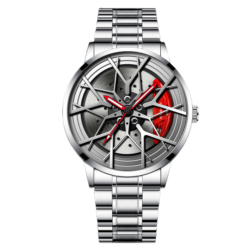 Men's Waterproof Luminous Wheel Watch
