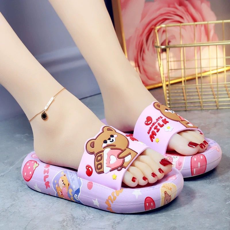Cartoon Non-slip Soft Bottom Thick Flip Flops