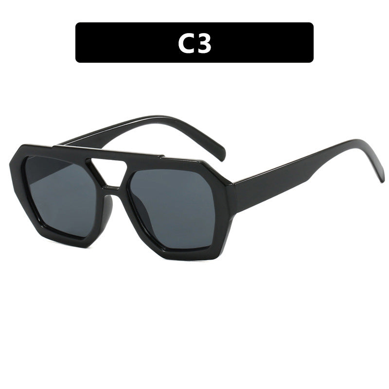 Ins Big Frame Leopard Beach Vacation Glasses