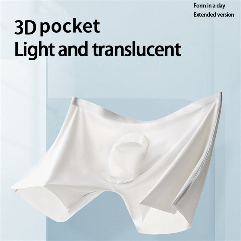 3D pocket Light and translucent Boxer Shorts For Men