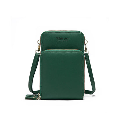Tri-fold Pockets Crossbody Bag Women