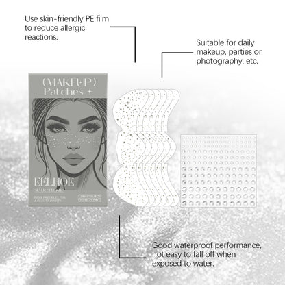 Glitter Spots Tattoo Face Stickers