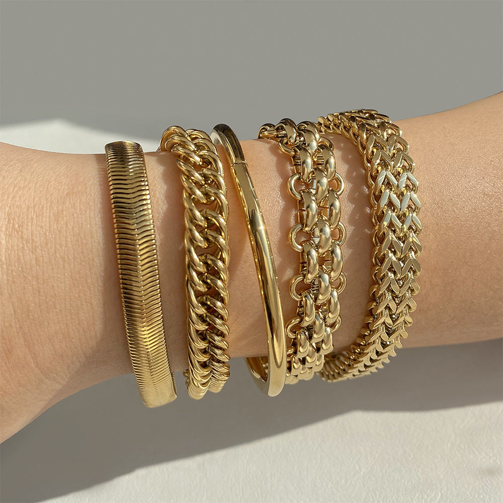 Electroplating Stainless Steel Bracelet