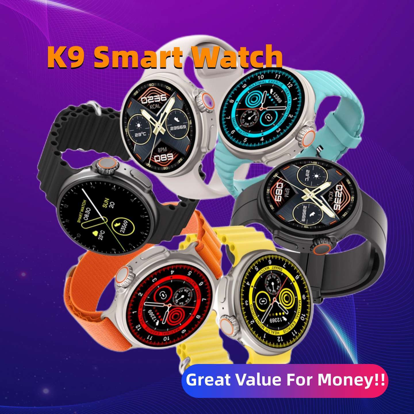 K9 Smart Watch 1.39 Round Screen