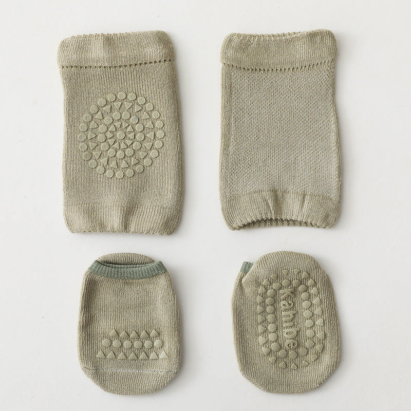 Children's Knee Pad Floor Socks Set