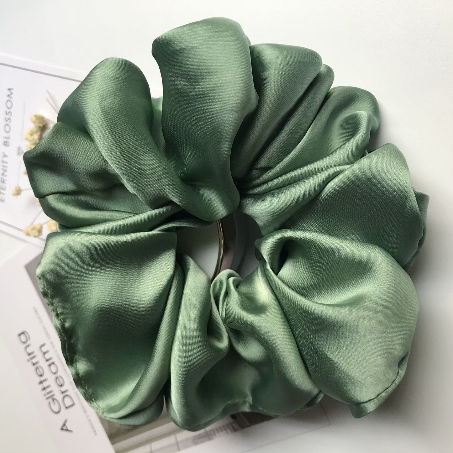Smooth Satin Large Intestine Circle Hair Tie