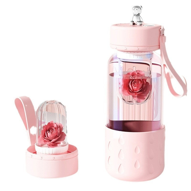 Magnetic Tea-Water Separation Glass Infuser Tumbler