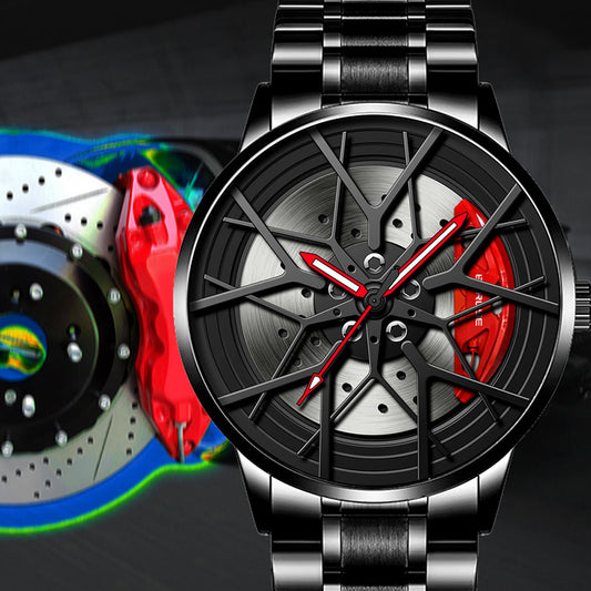 Men's Waterproof Luminous Wheel Watch