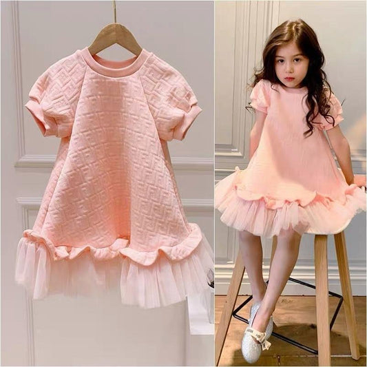 Mesh Short Sleeve Dress