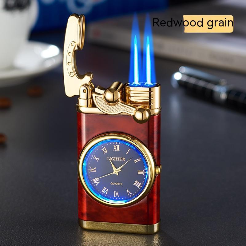 Real Dial Inflatable Windproof Lighter Men's Watch Gift