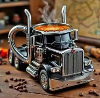 Durable Handcrafted Semi-Truck Coffee Mug