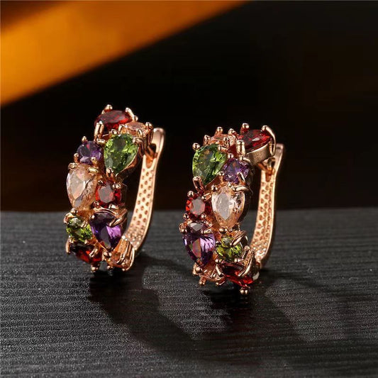 Luxury Diamond Crystal Zircon Ear Clip