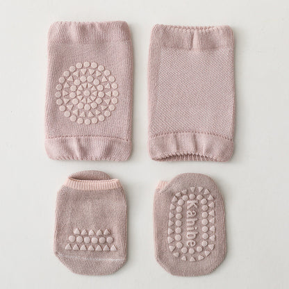 Children's Knee Pad Floor Socks Set