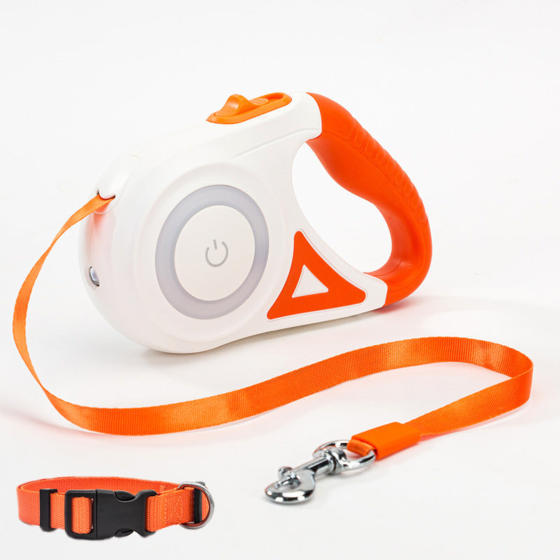 Retractable Dog Leash And Dog Collar