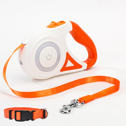 Retractable Dog Leash And Dog Collar