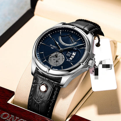 Men's Waterproof Calendar Thin Quartz Watch