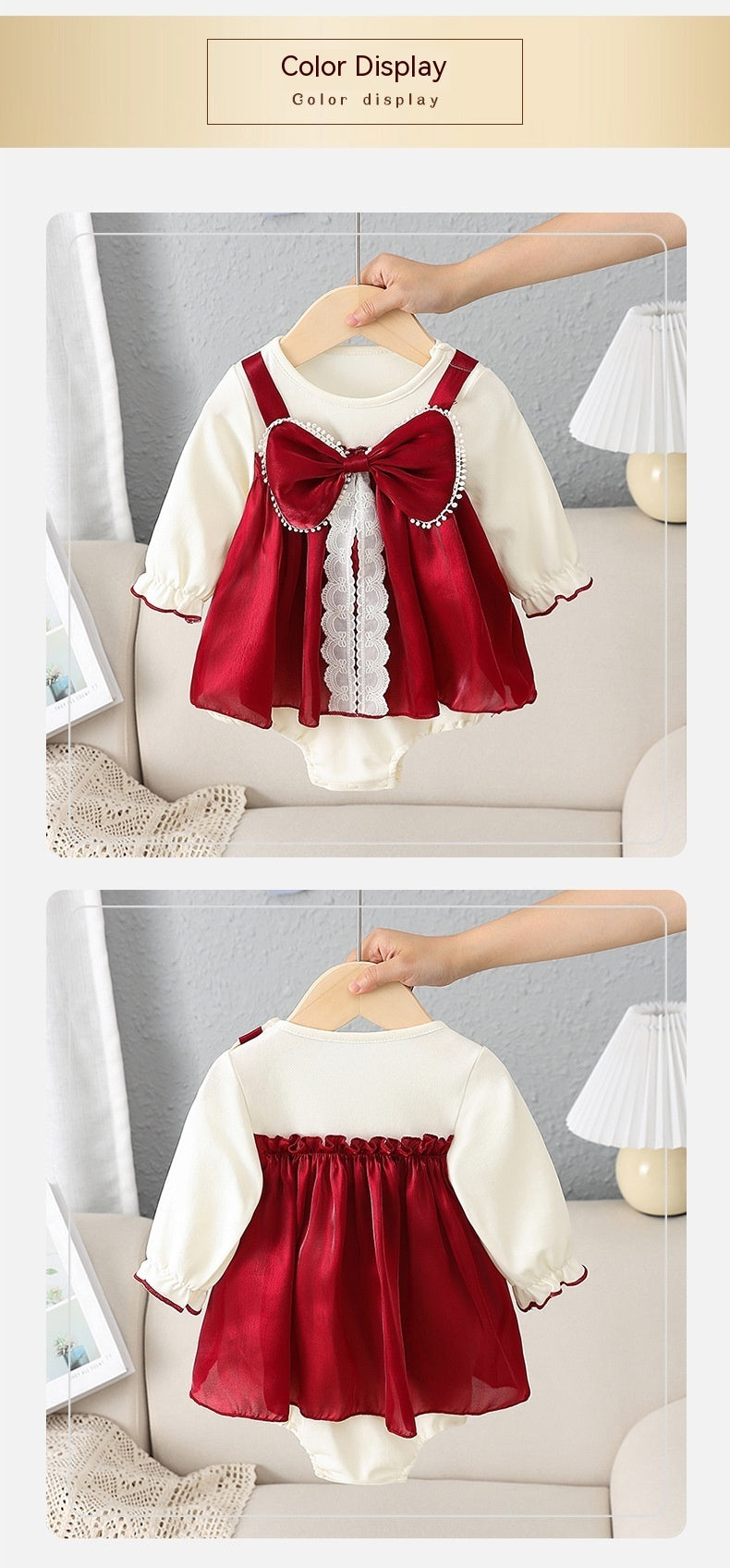 Baby Long-sleeved Triangle Romper