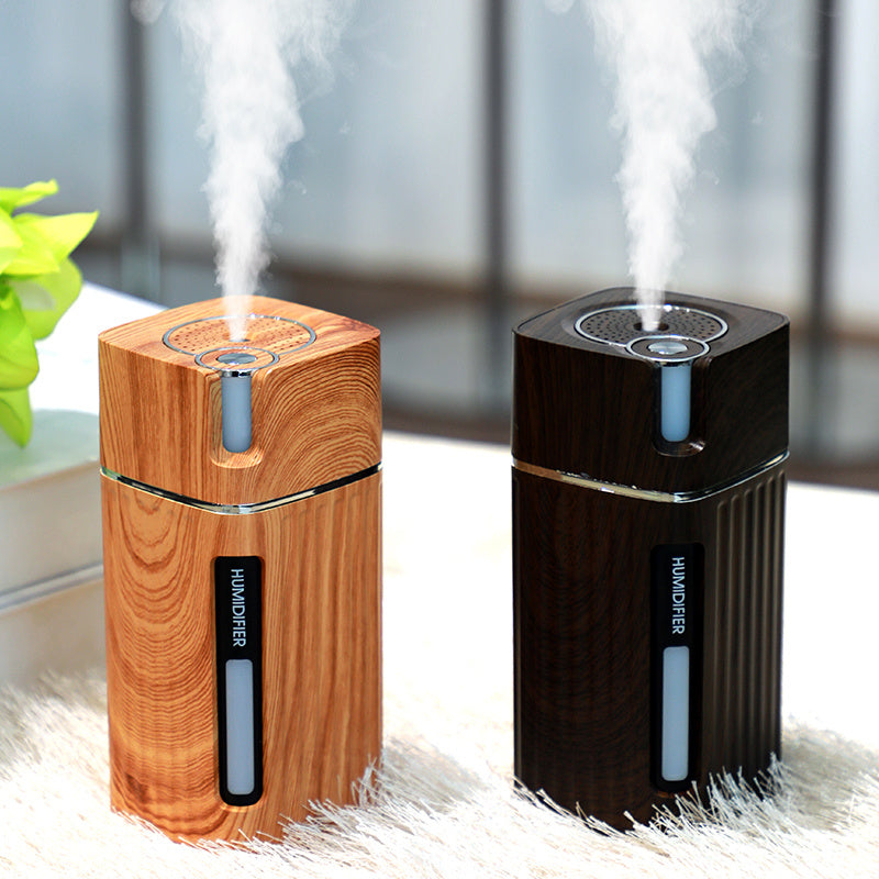 Ultrasonic Wood Grain Electric Humidifier & Essential Oil Diffuser