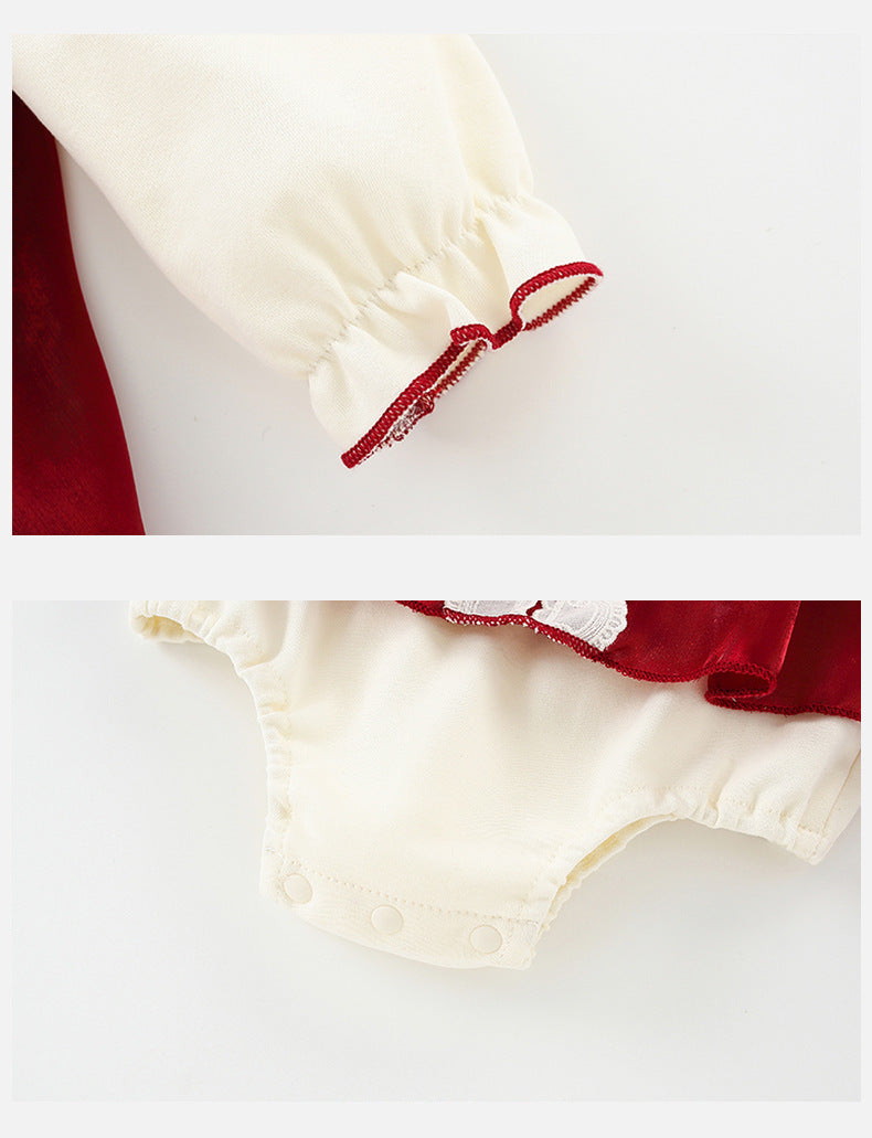 Baby Long-sleeved Triangle Romper