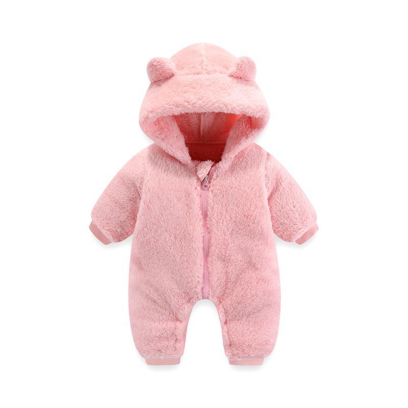 Newborn Thermal Zipper Onesie Rompers Jumpsuit