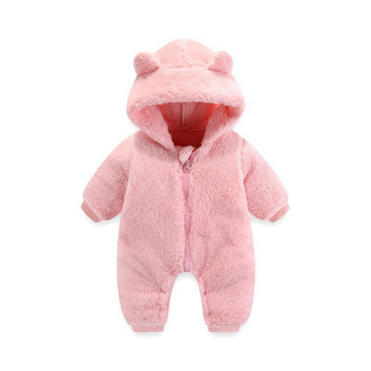 Newborn Thermal Zipper Onesie Rompers Jumpsuit